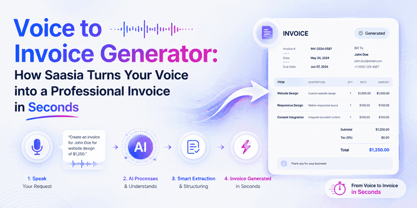 Voice to Invoice Generator