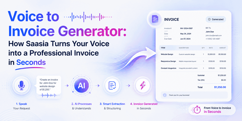 Voice to Invoice Generator