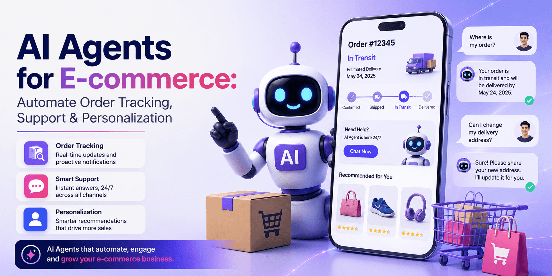 AI Agents for E-commerce: Automate Order Tracking, Support